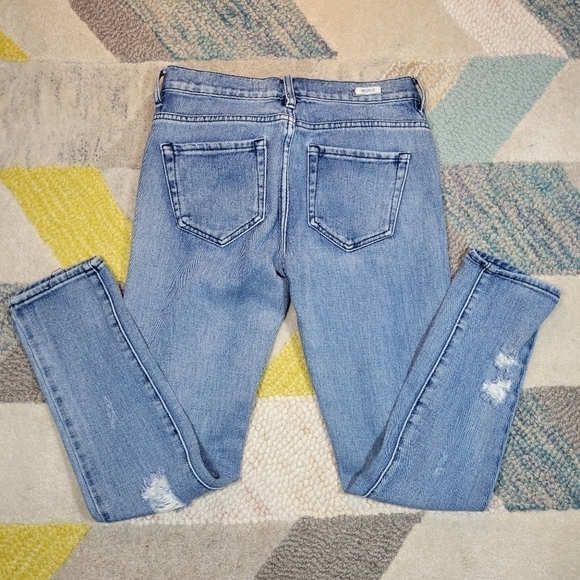 Brandy Melville Distressed Rigid Denim Jeans Size 24 - Picture 8 of 10